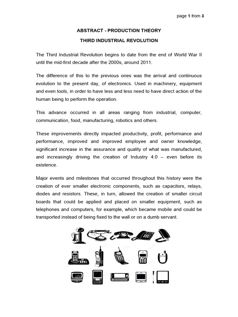 Overview of the Third Industrial Revolution | PDF | Information Age ...