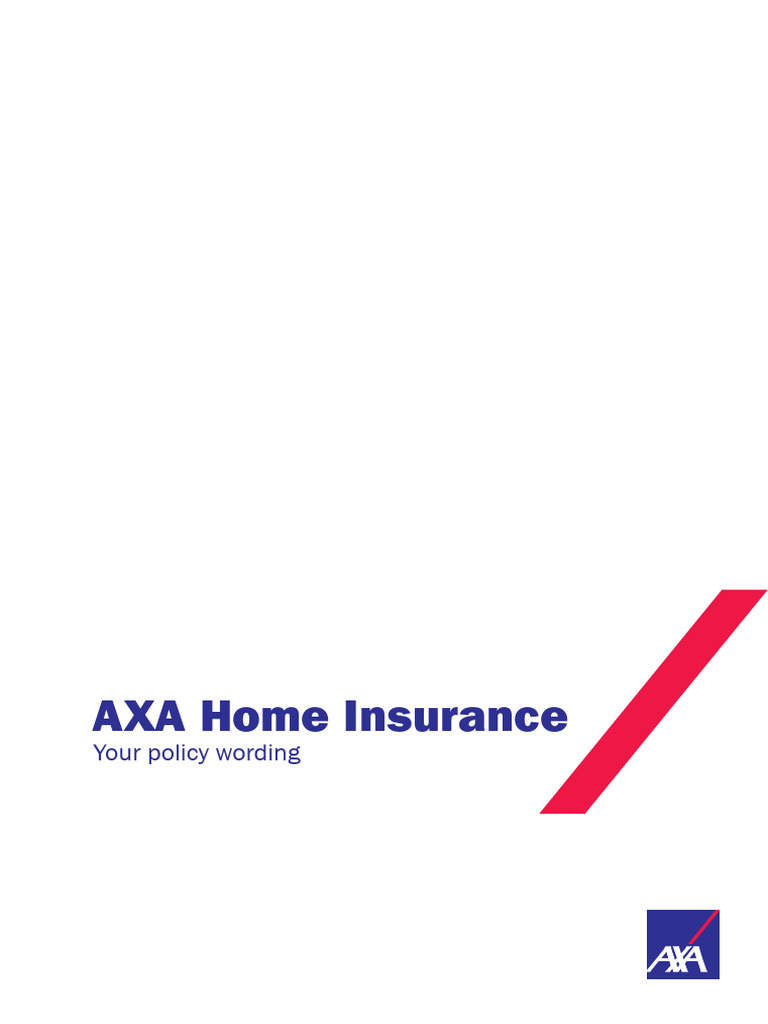 AXA Home Insurance Policy Overview | PDF | Credit Card | Insurance