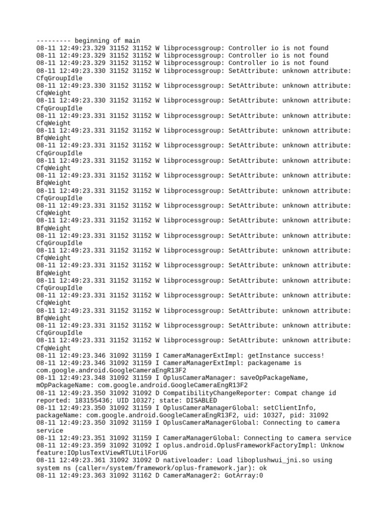 Log Cat 1754891363246 | PDF | Software Engineering | Computing