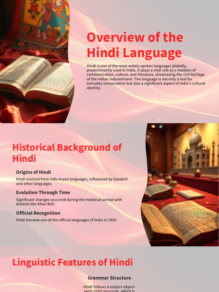 Overview of Hindi Language and Culture | PDF | Sanskrit | Language Families