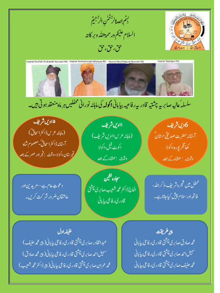 Bazm Mahana Program URDU Peer | PDF