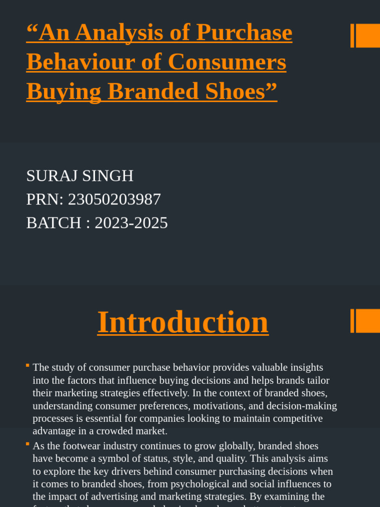 An Analysis of Purchase Behaviour of Consumers | PDF | Consumer ...