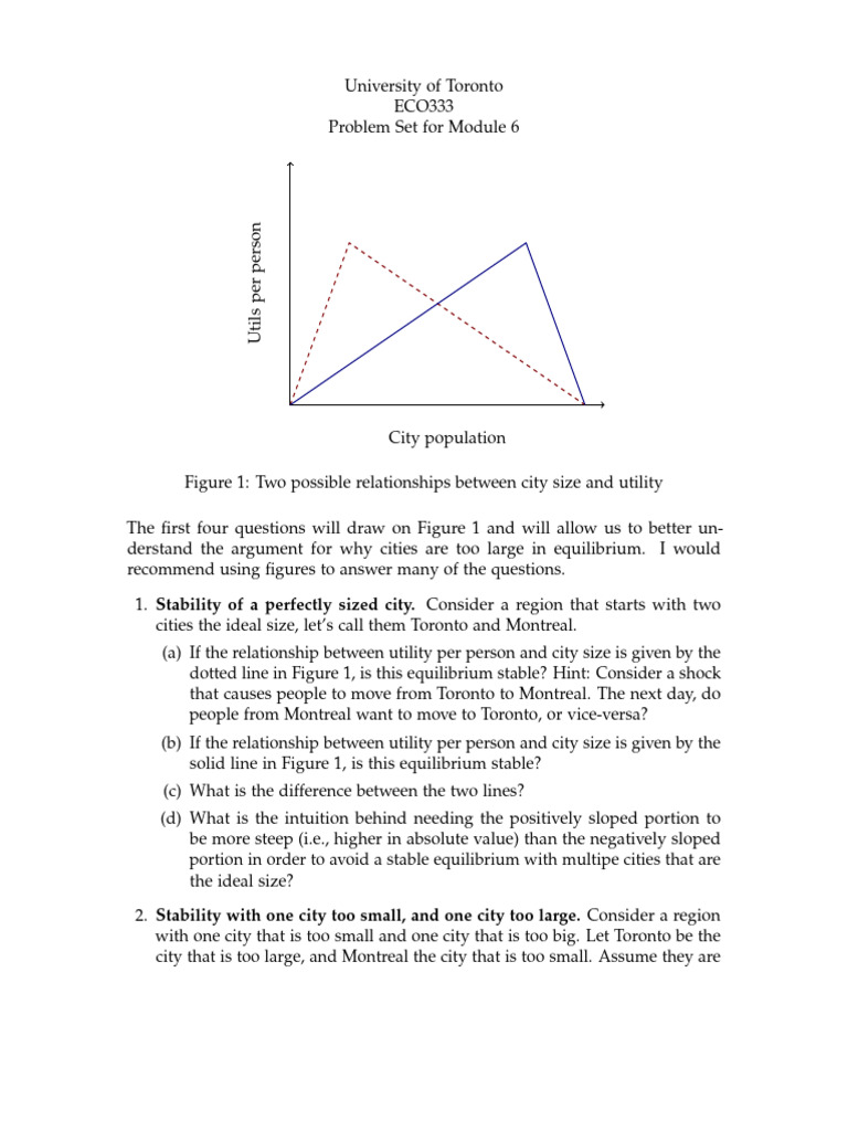 City Size and Utility Stability Analysis | PDF