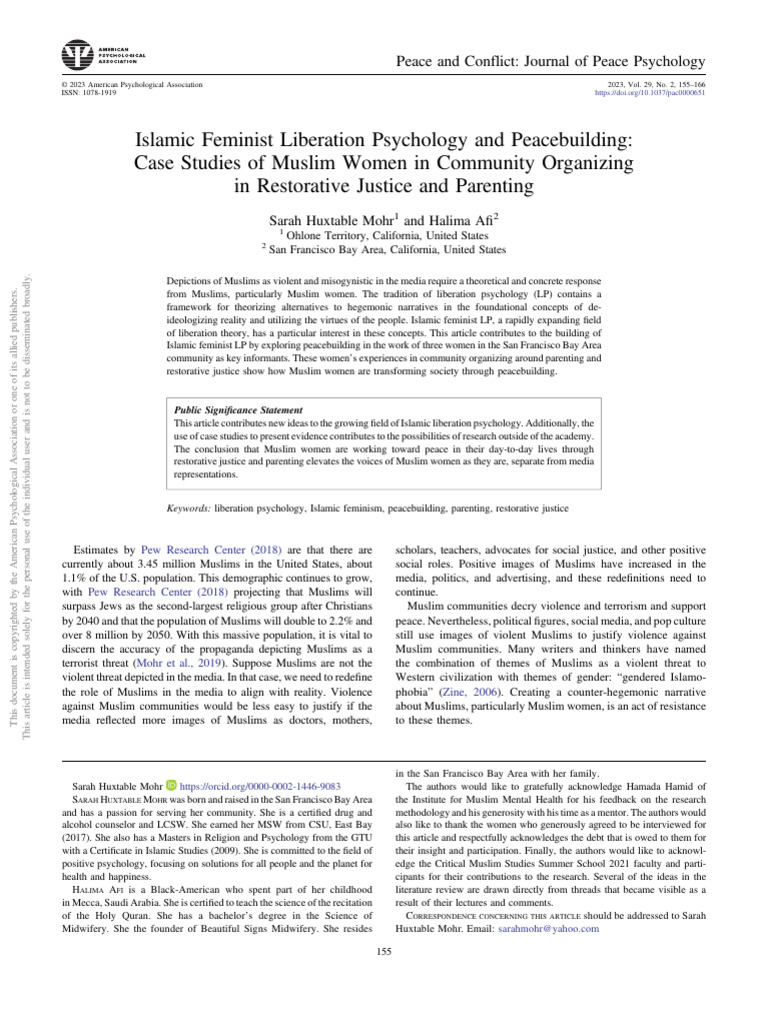 Islamic Feminist Liberation Ps | PDF | Feminism | Gender Studies