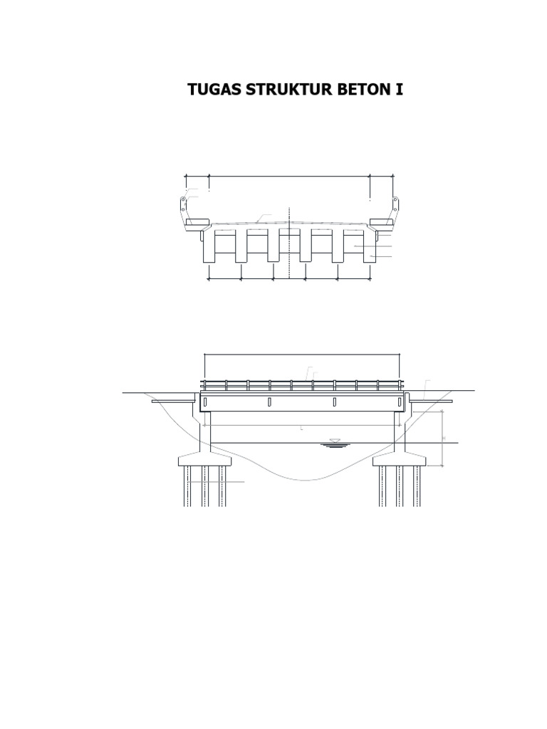 Desain Railing Jembatan Beton | PDF