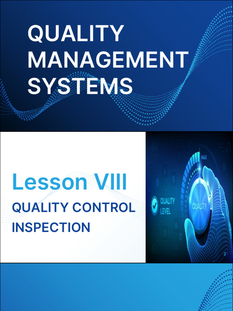 Quality Control Inspection Overview | PDF | Engineering Tolerance ...