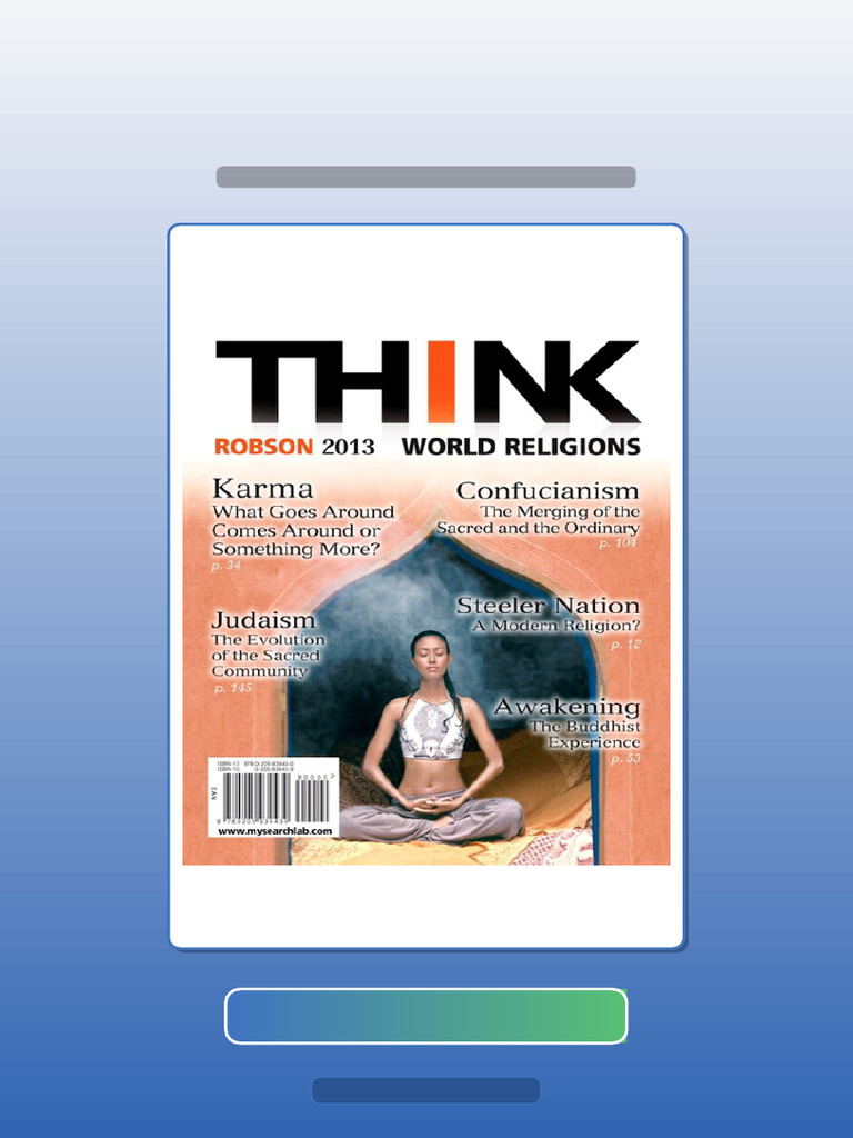 THINK World Religions 2E 2nd Edition Roy R Robson Ebook and TestBank ...