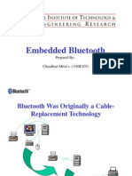 Embedded Bluetooth: Prepared By:-Chaudhari Mitul v. (11ME207)