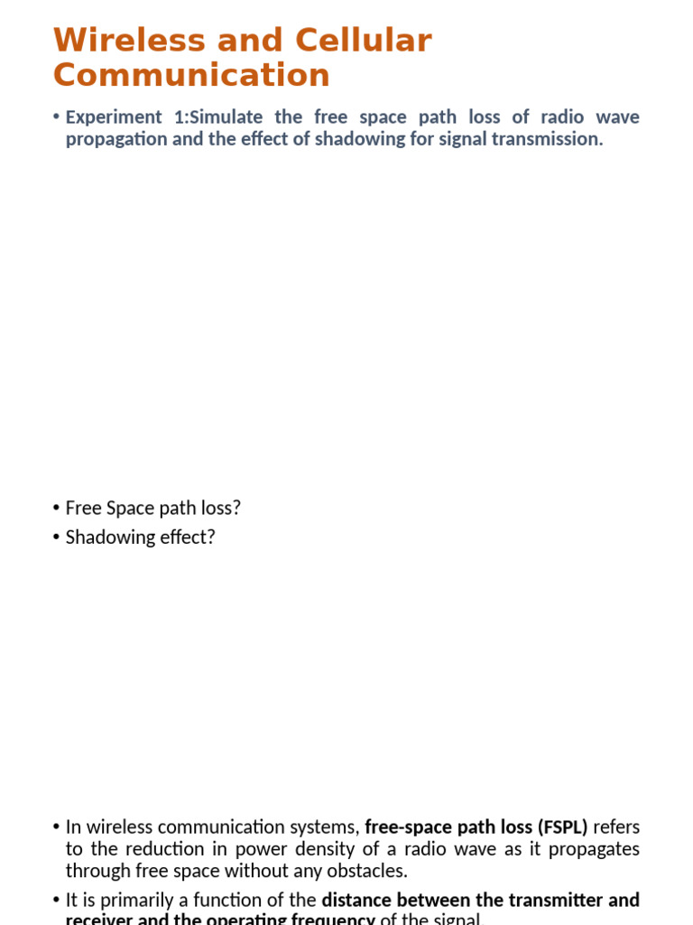 Wireless and Cellular Communication | PDF
