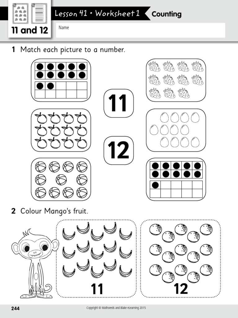 Lesson 41 - Numbers 11 12 AU Student PDF | PDF