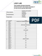 ISEHV7 Course Calendar