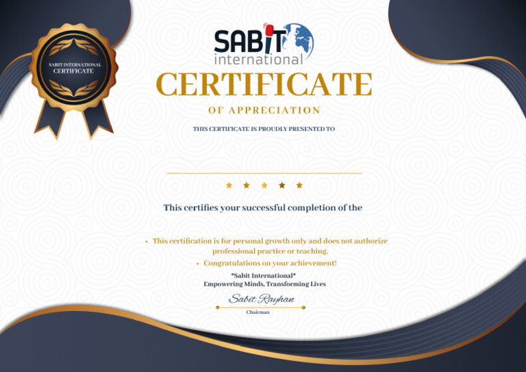 Course Certificate | PDF