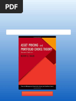 Asset Pricing and Portfolio Choice Theory Second Edition