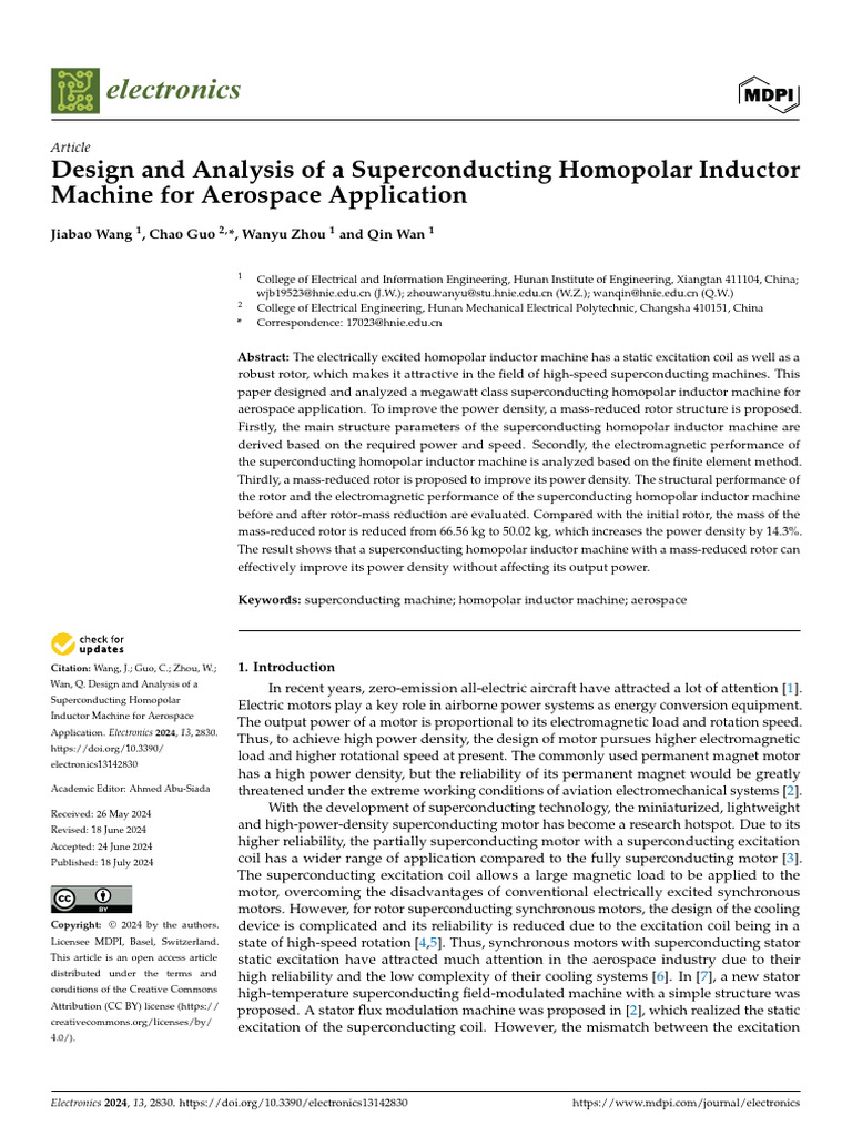 Superconducting Homopolar Inductor Design | PDF | Electric Motor | Inductor