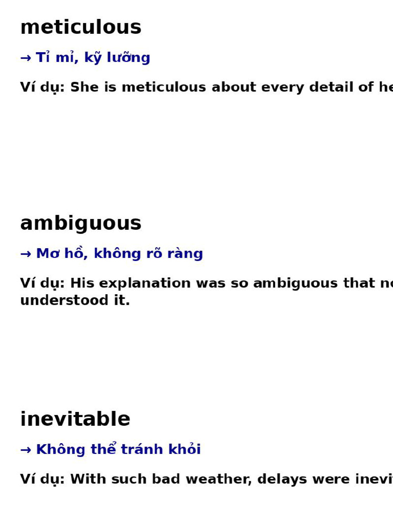 C2 Vocabulary Flashcards | PDF