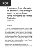 Representacao Da Informacao Arquivistica