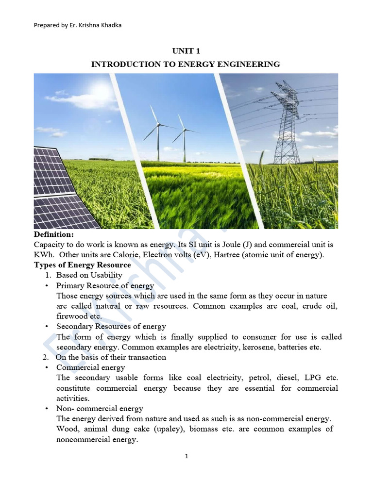 Energy Engineering Overview and Crisis | PDF | Fuel Cell | Sustainable ...