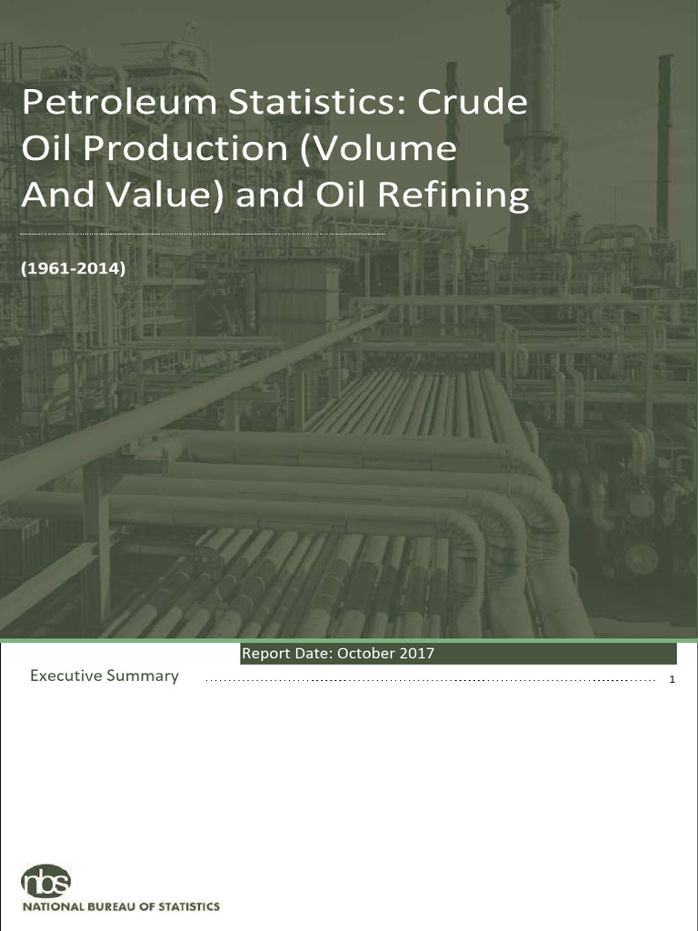 Crude Oil Production and Refining Data 1961-2014 | PDF | Petroleum ...