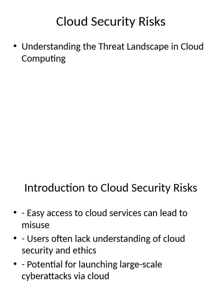 Cloud Security Risks M4 Traits and Remedies | PDF | Virtual Machine ...