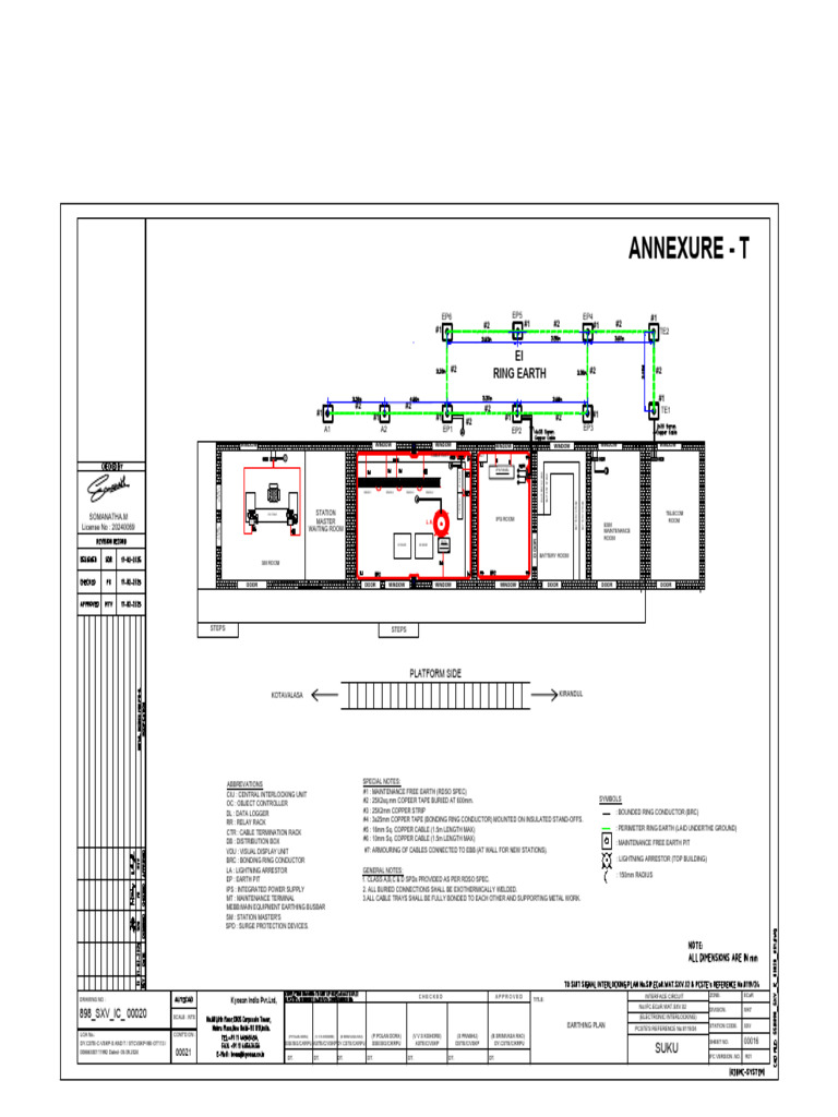 Earth Pit and Cable Layout Plan | PDF