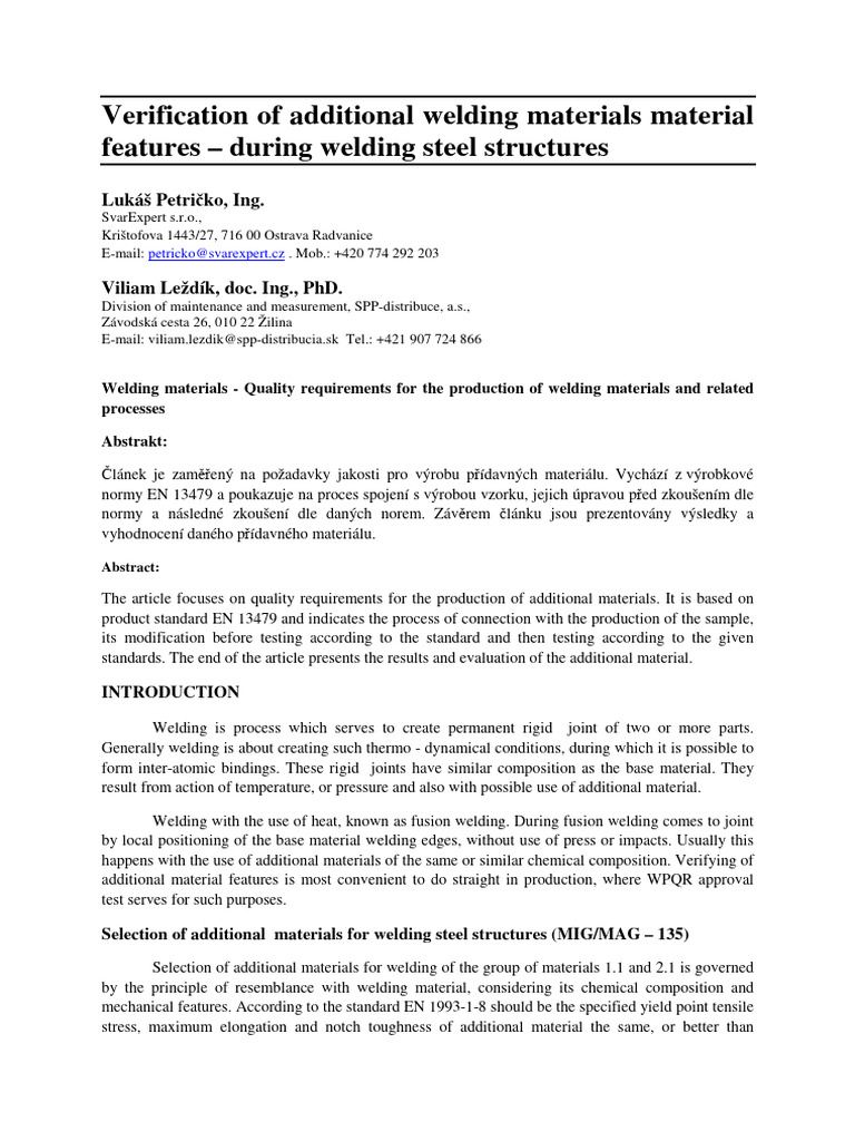 Welding Material Quality Standards | PDF | Strength Of Materials ...
