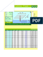 Columna Tipo: Uso: Oficinas Concreto: 240 kg./cm2. #De Pisos: 10