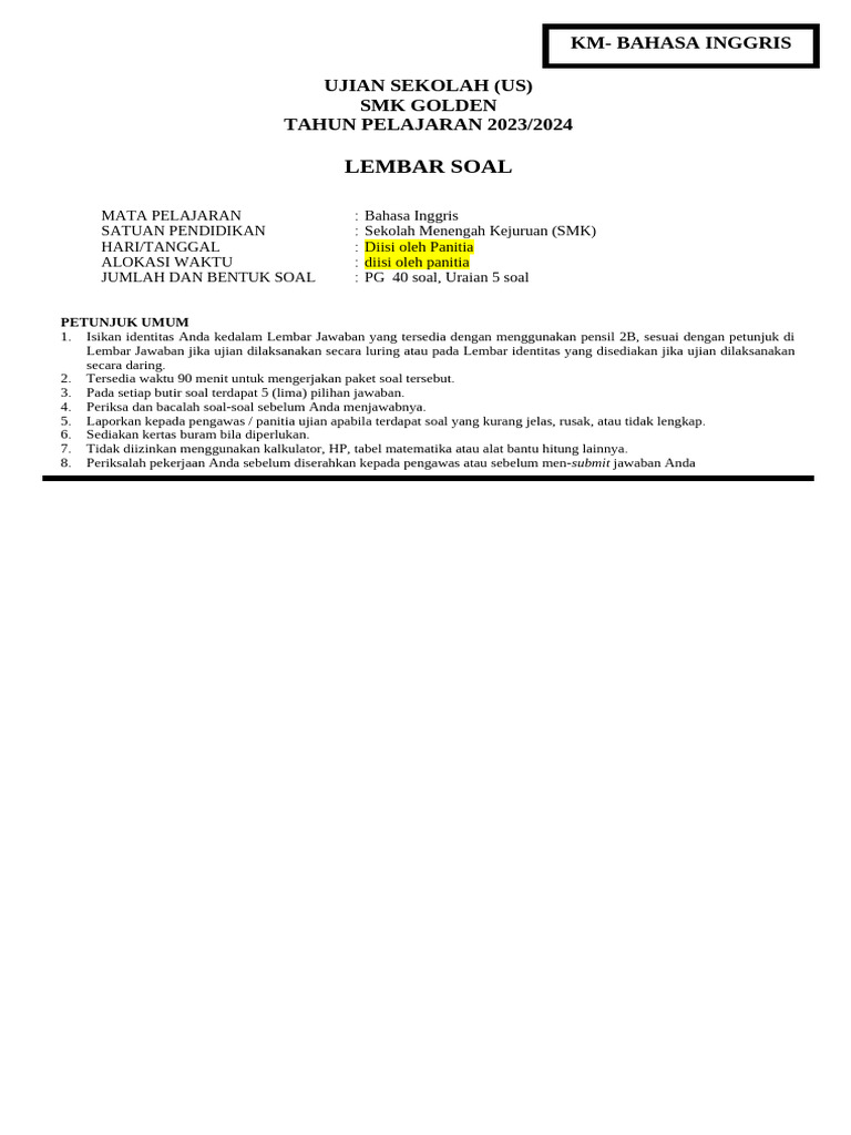 Format Naskah Us | PDF