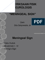 Meningeal Sign