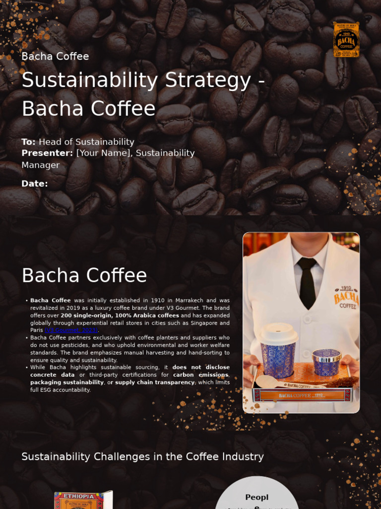 Bacha Coffee's Sustainable Strategy Overview | PDF | Sustainability ...