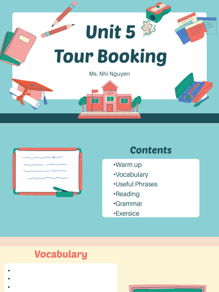 Unit 5 Tour Booking | PDF