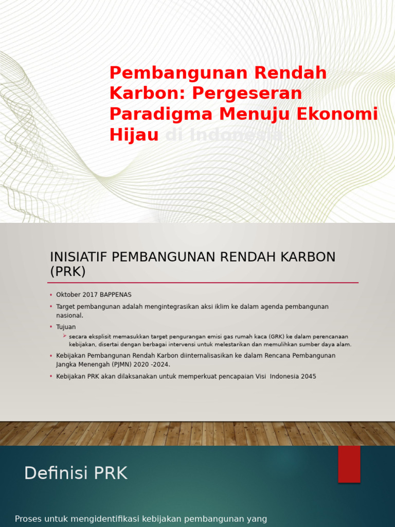 Pembangunan Rendah Karbon di Indonesia | PDF