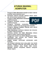 Peraturan Makmal Komputer