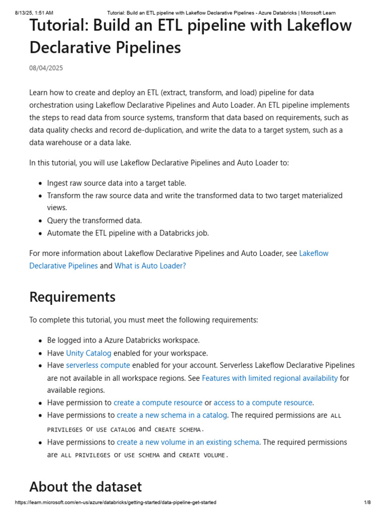 Build ETL Pipelines with Lakeflow | PDF | Computer Programming ...
