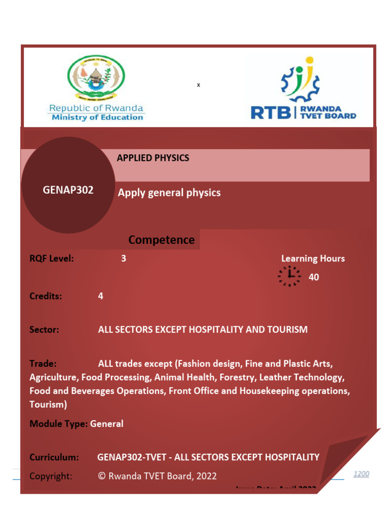 Applied Physics Module Overview | PDF | Velocity | Acceleration