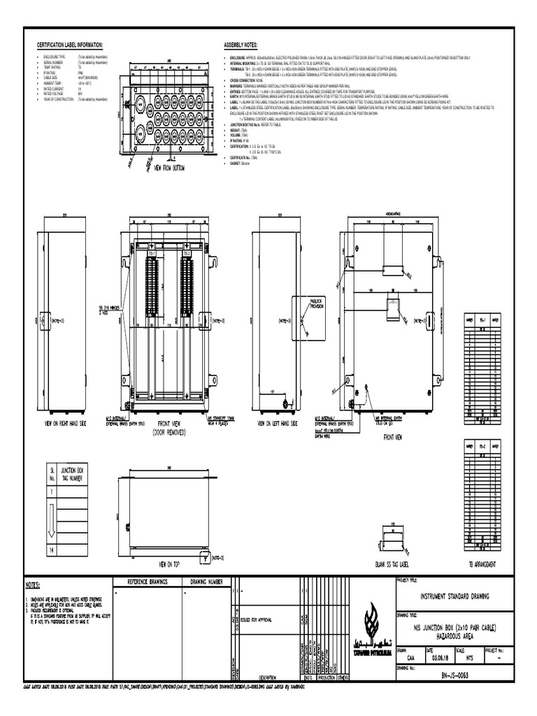 IP66 Stainless Steel Junction Box Details | PDF | Electrical ...