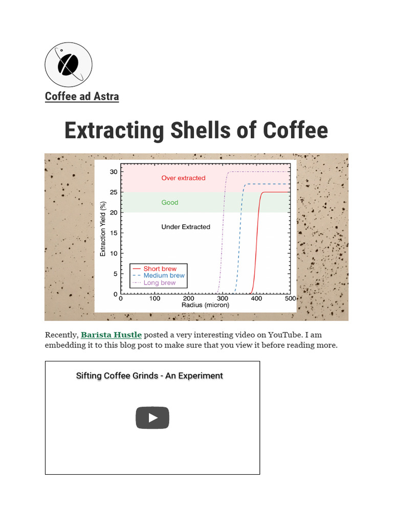 Coffee Extraction Insights and Techniques | PDF | Coffee | Applied And ...