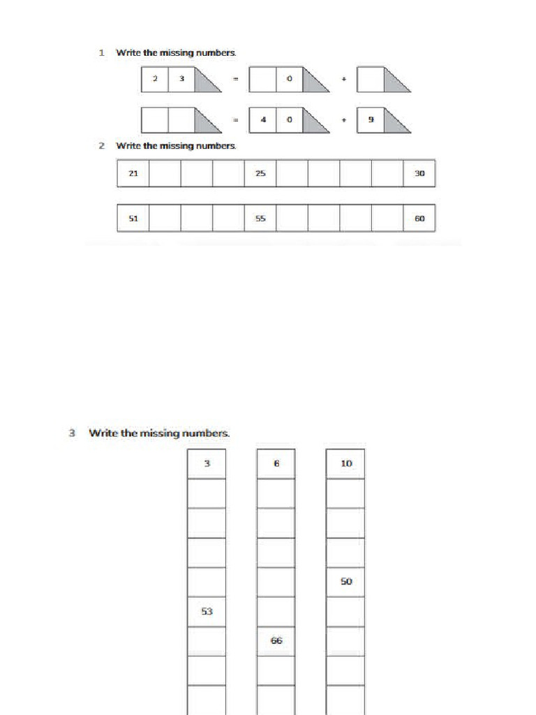 Y2 M Worksheet - K | PDF