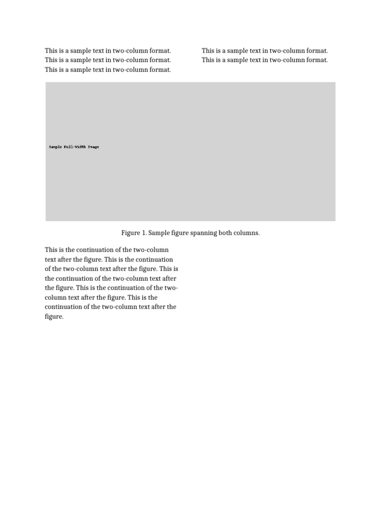 Word TwoColumn With FullWidth Figure | PDF