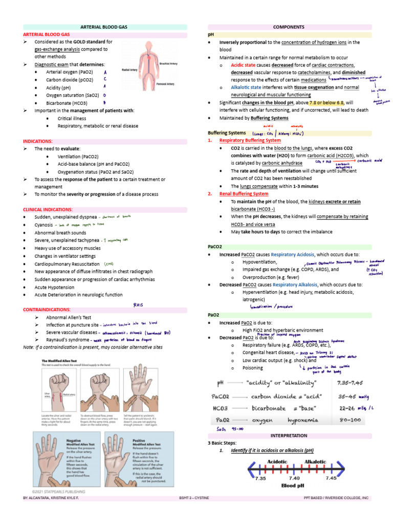 Arterial Blood Gas | PDF | Clinical Medicine | Physiology