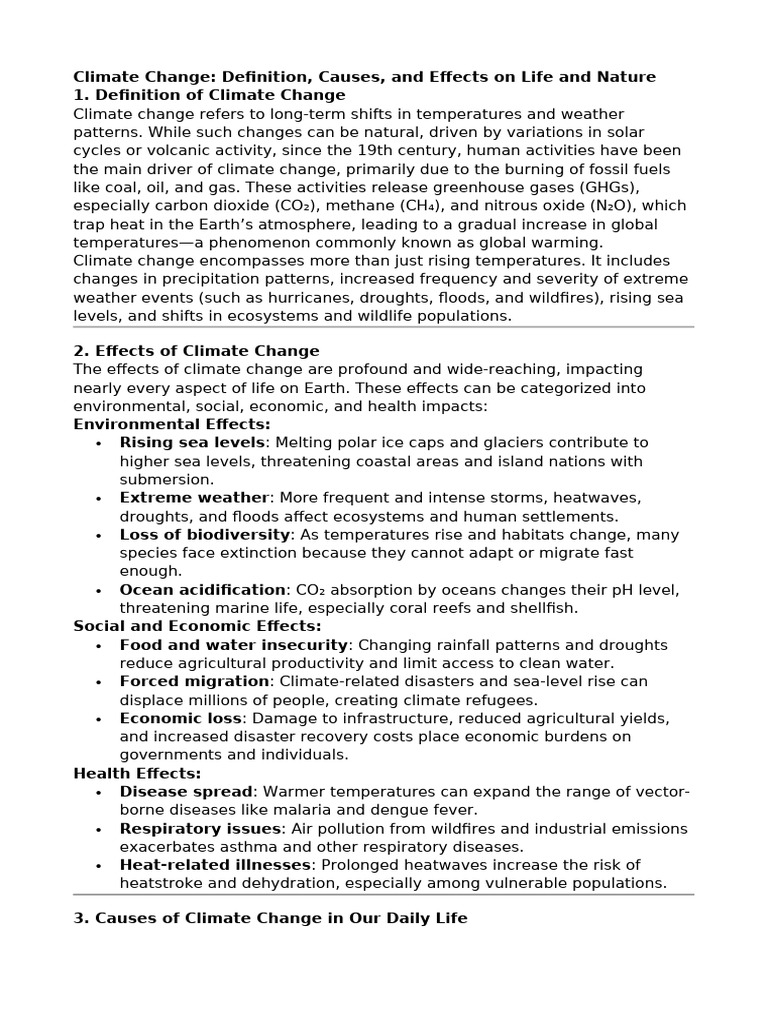 Climate Change | PDF | Climate Change | Greenhouse Gas