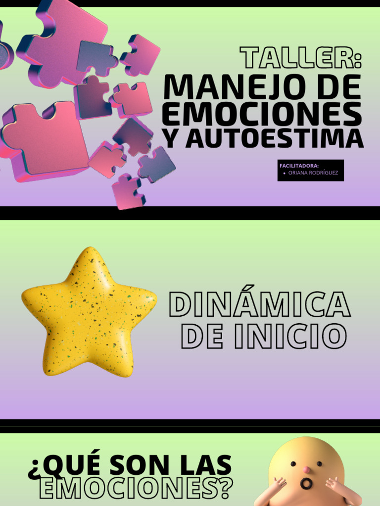 Taller Manejo de Emociones | PDF | Las emociones | Autoestima