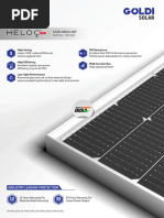 Waaree Mono PERC Module Datasheet | PDF | Solar Cell | Solar Power