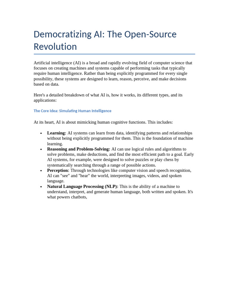 Democratizing AI: Open-Source Insights | PDF