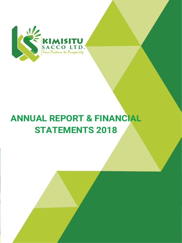 Kimisitu SACCO 2018 Annual Report | PDF | Customer Relationship ...