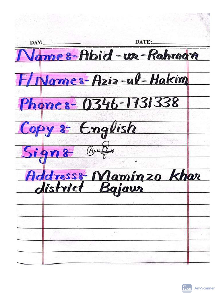 Sir Naseer Abbas English Note | PDF