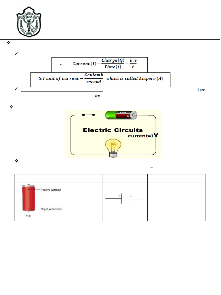 Class 7 Electricity Study Guide | PDF | Electrical Conductor | Fuse ...