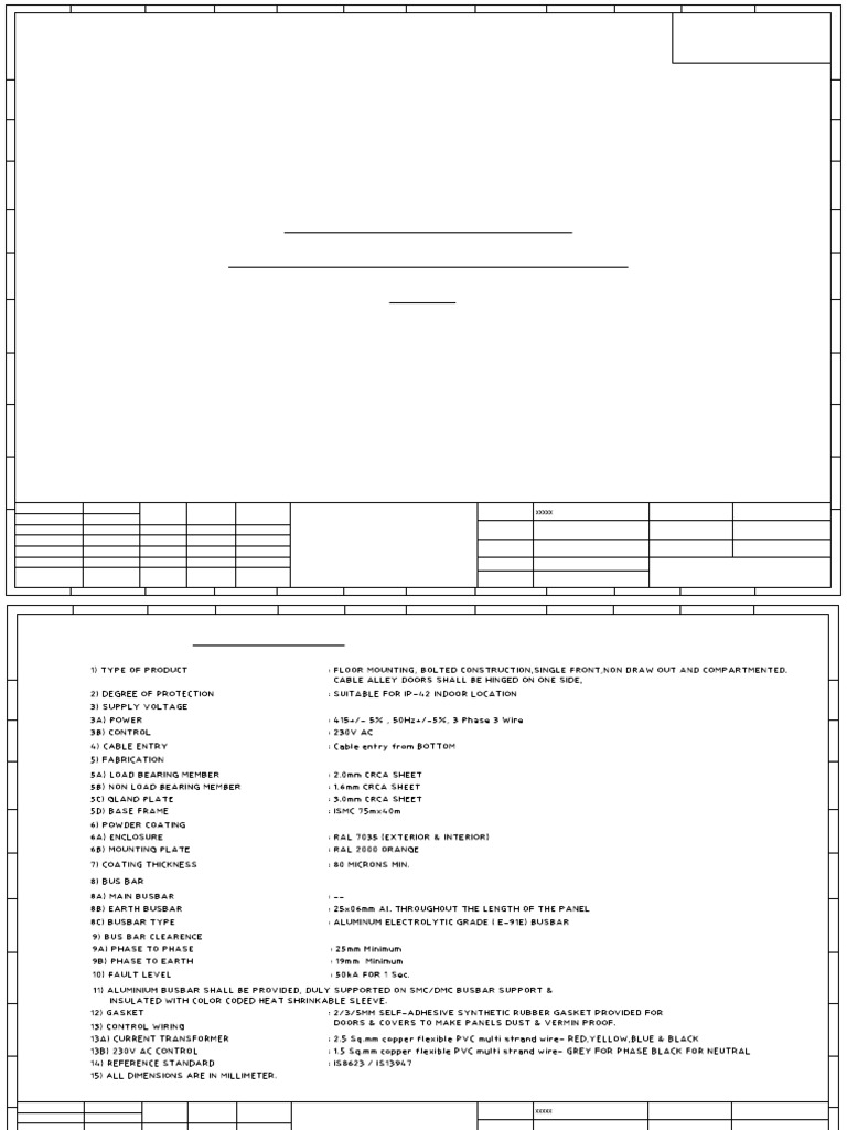 3.7KW VFD Panel Specifications | PDF