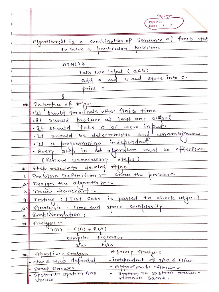 Daa Class Notes | PDF