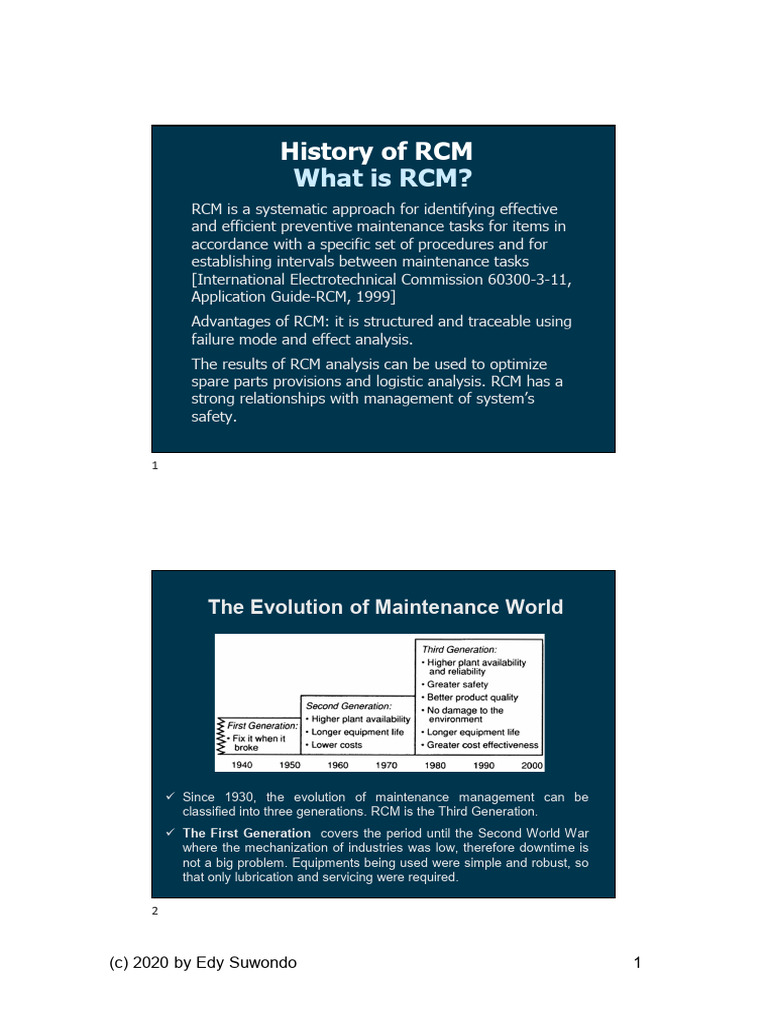 History of Reliability-Centered Maintenance | PDF | Systems Engineering ...