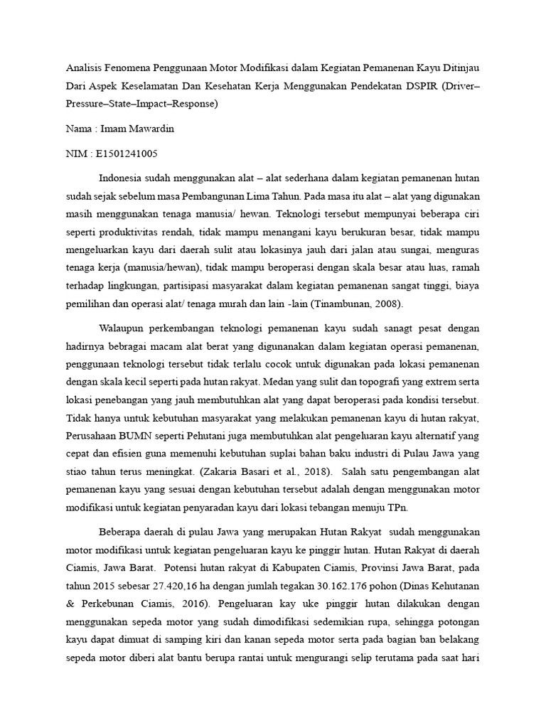 Imam Mawardin E1501241005 Paper DSPIR | PDF